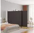 vidaXL 3 Tlg Paravent Braun 525x180 cm Stoff 350279