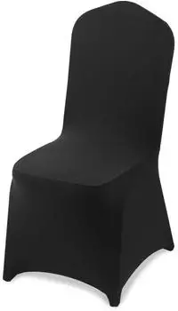 VEVOR Stuhlhussen 100 Stk. Polyester-Spandex schwarz 51x45x95cm (RD-100L-01)