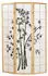 Homestyle4u 3-tlg. Paravent in Braun 132x179 cm 311