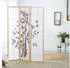 Homestyle4u 3-tlg. Paravent in Braun 132x179 cm 311