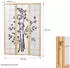 Homestyle4u 3-tlg. Paravent in Braun 132x179 cm 311