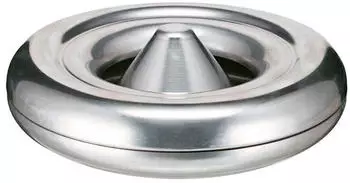 Proregal Feuerl&ouml;schender Tischaschenbecher Aus AlumInium Hx&Oslash; 6 x 25 cm Silber