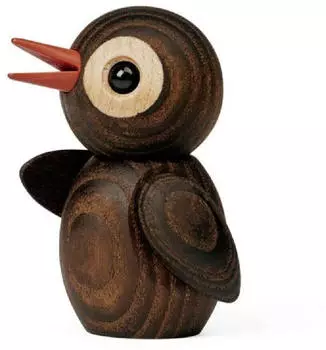 Spring Copenhagen Trendy Holzfigur Frühlingsvogel Braun