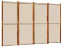 vidaXL 4-tlg. Paravent Taupe 280x180 cm