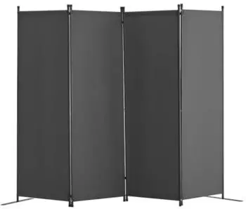 VEVOR Paravent 4-teilig, faltbar, 56x45x172,5cm, Grau