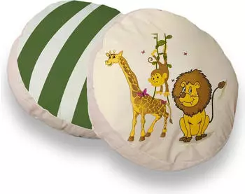 Ticaa Rundes Kissen-Set Safari 2-teilig (925682)