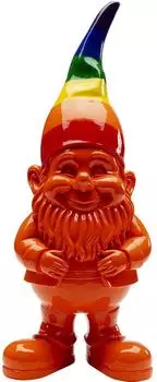 KARE Deko Figur Zwerg Stehend Rainbow Orange 46cm