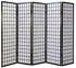 Homestyle4u 5-tlg. Paravent in Schwarz 220x175 cm 166