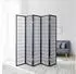 Homestyle4u 5-tlg. Paravent in Schwarz 220x175 cm 166
