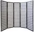 Homestyle4u 5-tlg. Paravent in Schwarz 220x175 cm 166