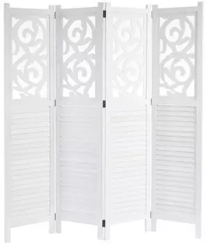 MCW Paravent Izmir 170x161x2cm Wei&szlig;