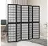 vidaXL 5 Tlg Paravent Schwarz Massivholz Paulownia 358774