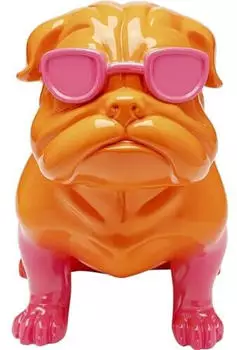 KARE Deko Figur Fashion Dog Pink 37cm