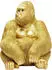 KARE Deko Figur Gorilla XL gold