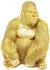 KARE Deko Figur Gorilla XL gold