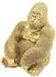 KARE Deko Figur Gorilla XL gold