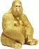 KARE Deko Figur Gorilla XL gold
