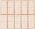 vidaXL 5 Tlg Paravent Japanischer Stil Faltbar 200x170 cm 352085