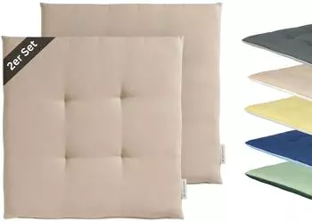 Tom Tailor Dove Chairpad Sitzkissen 40x40cm, beige, Oeko-Tex Standard 100 (75477-030-40-40)