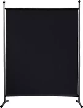 QUICK STAR Paravent 150x190cm Schwarz, Outdoor Wetterfest, Sichtschutz (47778)