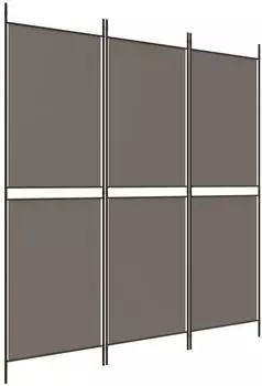 vidaXL 3 Tlg Paravent Anthrazit 150x200 cm Stoff 350228