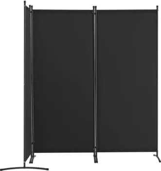 VEVOR 3-teiliger Paravent Faltbarer Sichtschutz Stoff, Schwarz, 228x52x184cm (PFTSTGHS07)