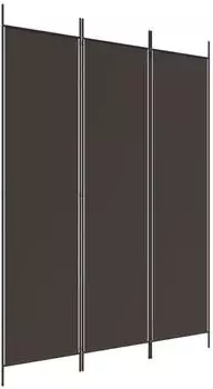vidaXL 3 Tlg Paravent Braun 150x200 cm Stoff 350179