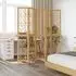 vidaXL 5 Tlg Raumteiler Braun Massivholz Paulownia 358871