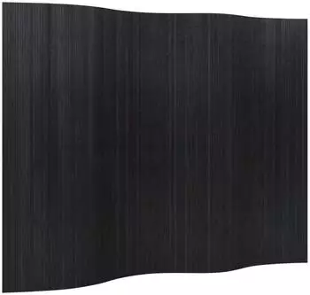 vidaXL Paravent Schwarz Breite 250 cm H&ouml;he 165 cm Bambus 376990