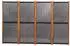 vidaXL 4 Tlg Raumteiler Schwarz 280x180 cm 319180