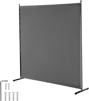 VEVOR Paravent Einzelpaneel freistehend 181x181,5cm grau (PFDMFGSH02)