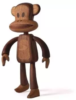 boyhood Julius the Monkey Holzfigur, Walnuss & Eiche natur