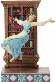 Enesco Disney Traditions Belle Deko-Figur mit Bücherregal (6016894)