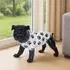 MCW Deko Figur Bulldogge Polyresin handbemalt schwarz, In-/Outdoor, 24cm
