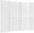 vidaXL 6 Tlg Paravent Japanischer Stil Faltbar 240x170 cm Weiß 352090