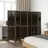 vidaXL 6 Tlg Raumteiler Dunkelbraun Massivholz Paulownia 358665