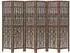 vidaXL 6 Tlg Raumteiler Dunkelbraun Massivholz Paulownia 358665