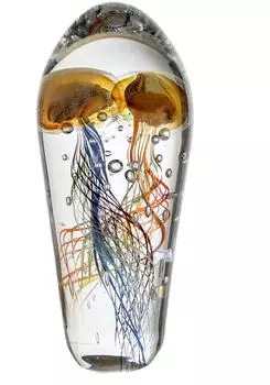 Gilde Funny Medusa Glasskulptur, handgearbeitet, 25cm (27739)