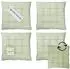 Tom Tailor Freshstripe Sitzkissen 9-lagig, 40x40cm, grün, 4er-Set (75320-090-40-40-4)