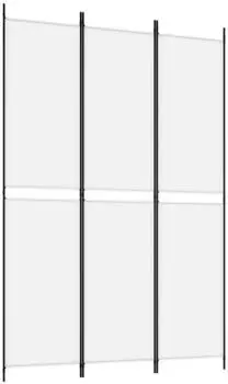 vidaXL 3 Tlg Paravent Wei&szlig; 150x220 cm Stoff 350242