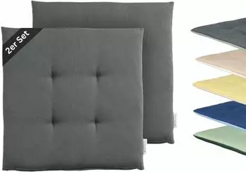 Tom Tailor Dove Chairpad Sitzkissen 40x40cm, grau (75477-010-40-40)