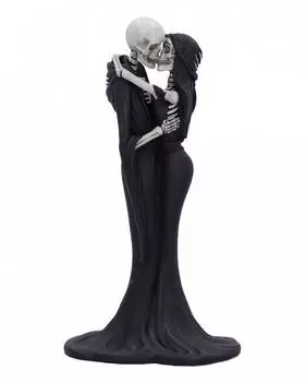 Nemesis Now Eternal Kiss Gothische Skelett-Paar-Figur, handbemalt, Polyresin (B6462X3)