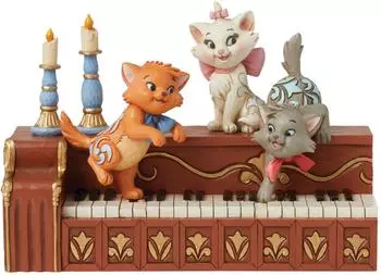 Enesco Disney Traditions „Paws at Play" Aristocats Kätzchen am Klavier (6016349)