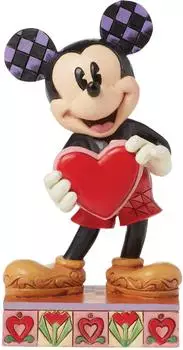 Enesco Disney Traditions Micky Maus Figur mit Herz, personalisierbar (6016329)