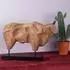 Xtradefactory Bull Stier-Skulptur, Mangoholz, 48cm