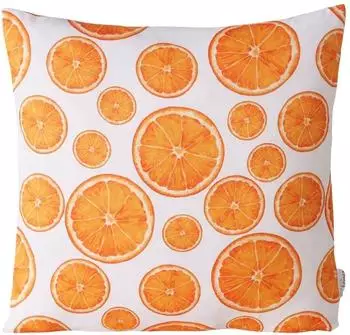 Boltze Orangy Dekokissen, orange/wei&szlig;, 45x45cm (2058311)