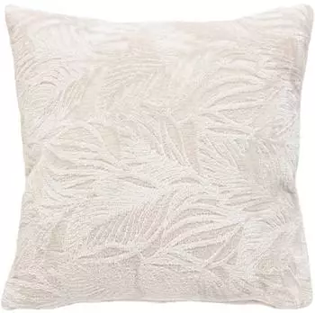 Atmosphera Ryo Kissen Flanell, beige leinen, 40x40cm