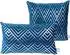 Kayoom Prisma 225 Dekokissen blau/silber, Polyester, 30x45cm (84924142-0)