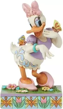 Enesco Disney Traditions Daisy Duck mit Schmetterlingen Figur, 13cm (6016337)