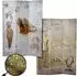 MCW Foto-Paravent Retro Holz, weiß/gold, 120x180cm (MVG-zertifiziert)